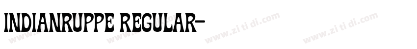 indianruppe regular字体转换